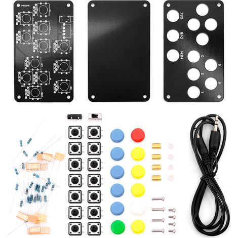 Clé de commande radio améliorée pour station radio ondes courtes avec clavier à télécommande, accessoires inclus