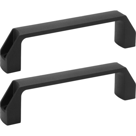 Poignée de porte 180mm entraxe, kit de 2 pièces en nylon pour meuble, barre de tirage accessoire (1/5)
