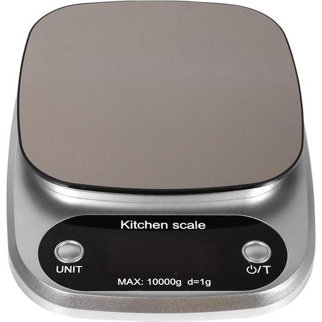Bilancia da cucina elettronica digitale LCD 10 kg/g per il calcolo di alimenti e diete (1 pezzo).