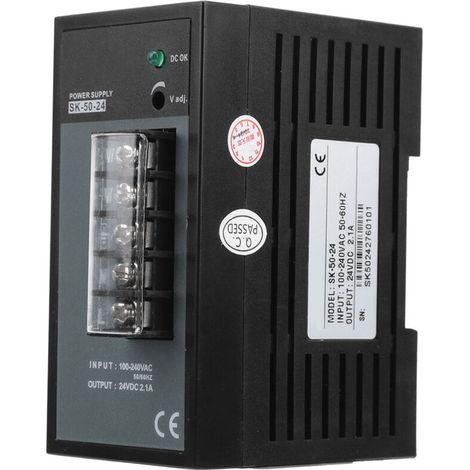SK5024 DIN-Schienen-Netzteil Mini-Schaltnetzteil AC100-240V (1/5)