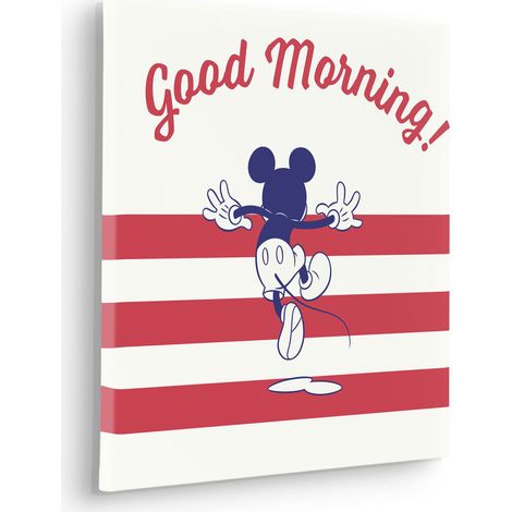 Tableau mural Mickey Good Morning 40x40 cm (1/5)
