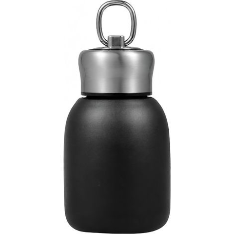 300 ml matte, isolierte Edelstahl-Trinkflasche für Kinder, mit Deckel und Haken. (1/5)
