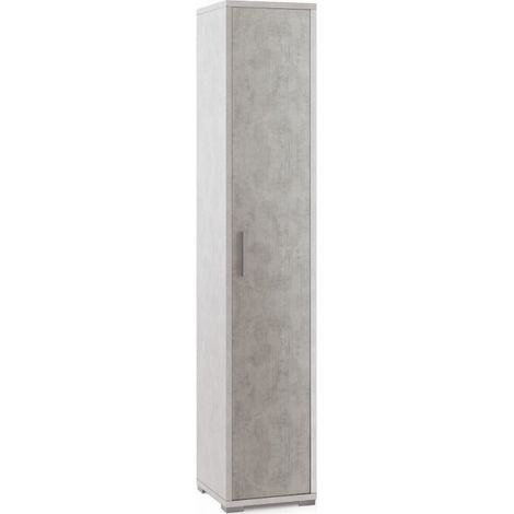 Columna 1 Puerta 39L x 41P x h199 – Acabado Blanco Opaco y Cemento – Sarmog