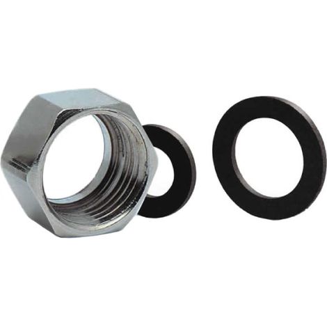 DADO E GUARNIZIONE PER TUBO GAS 1/2 MM