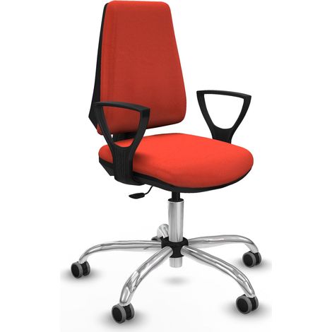 Piqueras y Crespo Sedia Ufficio Ergonomica Arancione Scuro