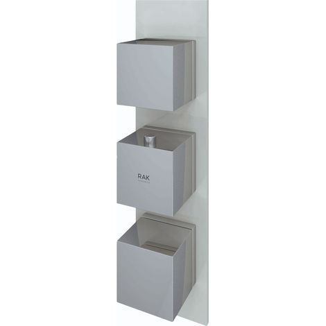 RAK Feeling Greige Square Concealed Thermostatic Dual Control Shower Valve - RAKFSV2505S (1/2)