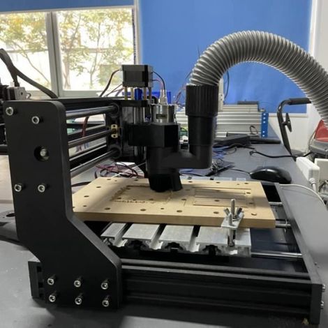 1 x Collecteur de Poussière, Diamètre 65mm, Port 37mm, Nylon et Métal, pour CNC Routeur 3018 (1/4)