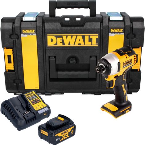 Avvitatore a impatto a batteria DeWalt DCF 809 M1 18 V 1/4" brushless + 1 batteria da 4,0 Ah + caricabatterie + valigetta resistente (1/5)
