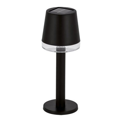 Lampe de Table Solaire Extérieure Noire Sans Fil - Blanc Chaud - SILUMEN (1/2)
