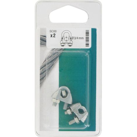 Fascetta stringicavo in acciaio da 3 a 4 mm - 2 pezzi