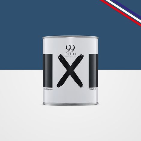 Peinture Mur Velours - Bleu Gris - Interieur - 1l (1/5)