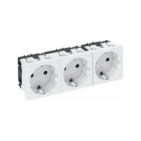 OBO Bettermann Steckdose 0 Grad, 3-fach STD-D0 RW3 (1/5)