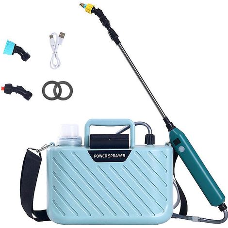 Elektrischer Schultersprenger für den Garten, Bewässerungsgerät für Gartenpflanzen, Blumensprühgerät, Te-blue Wasserflaschentyp, mehrfarbig