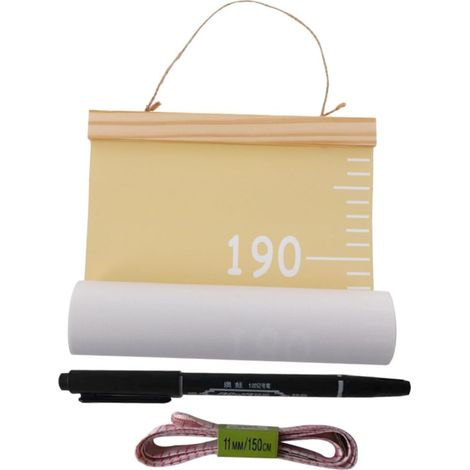 Tabla de crecimiento de lona extraíble con cuerda – decoración de pared para la habitación del bebé