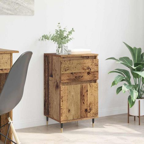 Buffet-Meuble de rangement Bois Ancien 40 x 35 x 70 cm Bois d'ingénierie et fer 306982 (1/5)