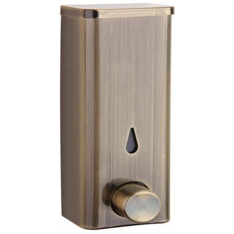Accessoires de Salle de Bain 304 Savon en Acier Inoxydable Distributeur Mural Poinçon Se Laver Les Mains Bouteille Hôtel Salle de Bains Cuisine Conteneur de, (bronze) (1/3)