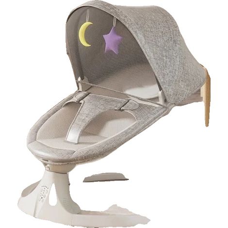 Chaise Berçante pour Bébé, Modes de Réconfort Multiples, Fonction Minuteur, XM3-GRIS (1/2)