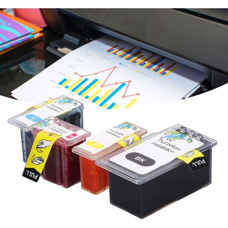 Compatible avec les cartouches d'encre Canon MP240, MP250, MP270, MP280, MP480, MP495, MP490, MX330, MX340 et MX350 210/211 (quatre couleurs). (1/5)