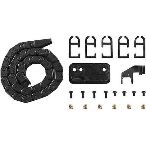 Chaîne porte-câbles pour Bambu Lab P1P, kit d'assemblage de chaîne porte-câbles et de câble de remorquage, pièces pour imprimante 3D (1/5)