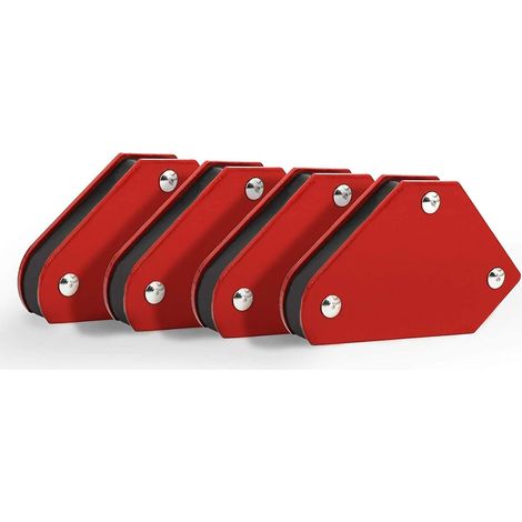 4 aimants de soudage Divers accessoire de portail, forme flèche, angles 45° et 90°, acier inoxydable revêtu poudre, pour soudage mains libres (1/5)