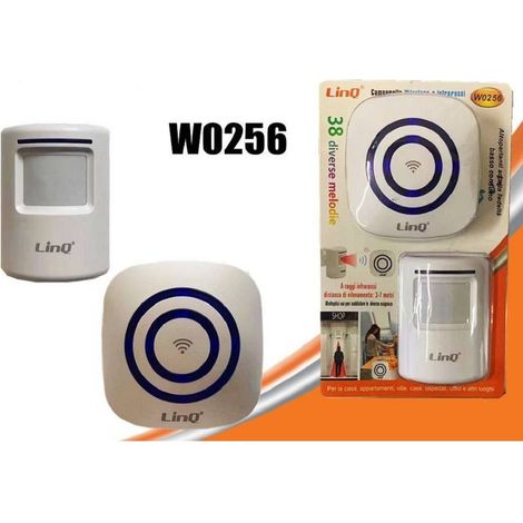 Linq - Campanello Wireless Senza Fili 38 Melodie Sensore Infrarossi Per Case Uffici W0256 - (1/3)