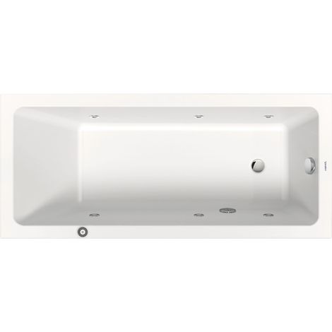 Duravit No.1 bañera de hidromasaje empotrada, rectangular,