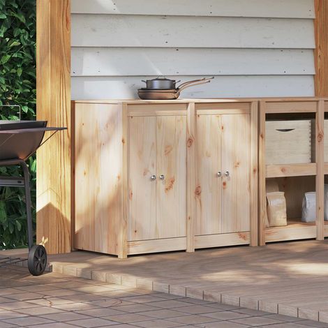 vidaXL Meuble de cuisine d'extérieur MEPPEL Douglas Naturel (1/5)