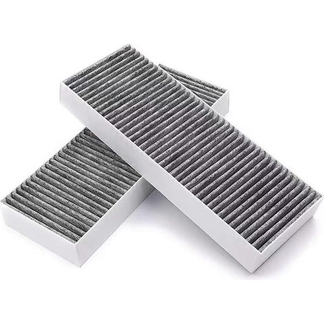 Lot de 2 filtres à charbon actif pour BORA Basic BAKFS et Pure Systems, filtre de hotte à 5 couches avec design flexible, pièces de rechange pour la qualité de l'air de cuisine 340 x 123 x (1/5)