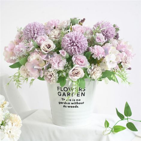 Ramos de flores artificiales con tallo, rosas de seda, para el Día de San Valentín, bodas, fiestas, decoración del hogar, mesas de comedor y cumpleaños de la madre.