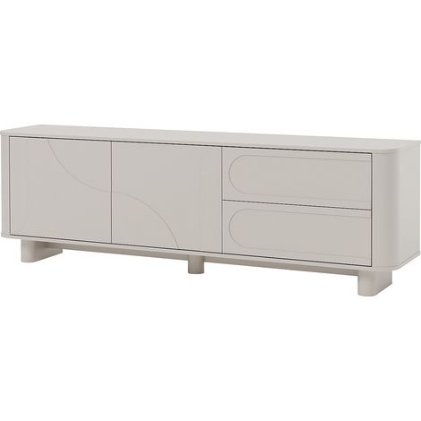 Mobile TV 2 ante e 2 cassetti - Beige - DIGARA