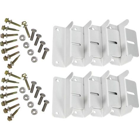 Pack Z-Shaped Solar Panel Mounting Brackets for Caravan, Boat, Car, Truck, Home, Off-Grid Roof Mounting (8 Brackets Total)