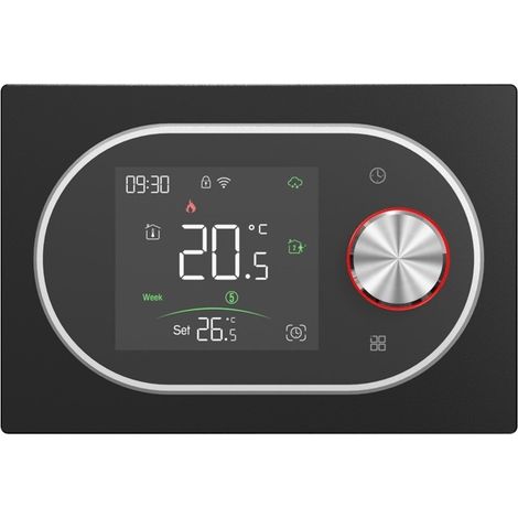 Termostato Smart Zigbee Beca BAC-9000ALZB Expert4house Edition  Nero e Silver (1/5)