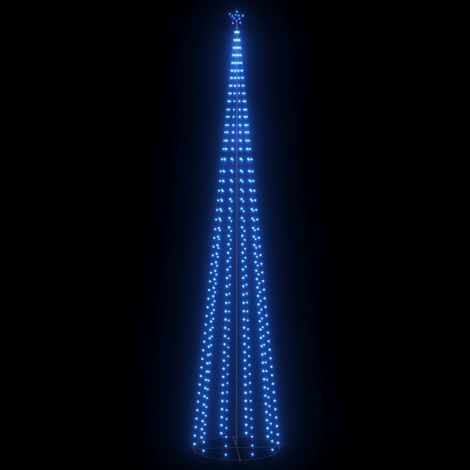 Árbol de Navidad cono 752 LEDs azul 160x500 cm vidaXL