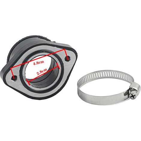 Adaptateur de carburateur de moto PWK PE universel 48 mm, adaptateur de modification du collecteur d'admission de carburateur, colle (1/5)