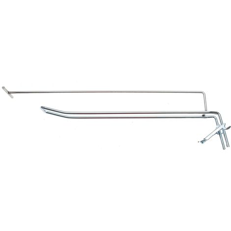 Gancio doppio  300 x 4,8 mm  con supporto e pin trasversale