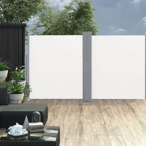 Auvent latéral rétractable de Jardin,Marquise,Store Banne,Anti-UV Crème 140 x 600 cm -FR23459 (1/5)