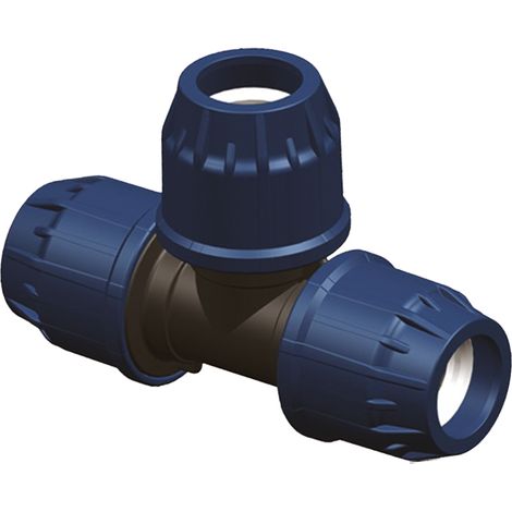 PP-T-Stück 3x25 mm für Wasserleitungen PE PN16 BAR