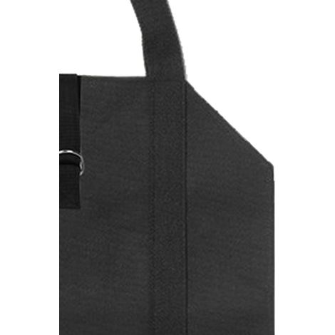 Schwarze Brennholztragetasche, Doppelgriff, seitliche Öffnung, großes Fassungsvermögen, robust und langlebig, aus Oxford-Gewebe, originelle Holzaufbewahrungstasche. (1/5)