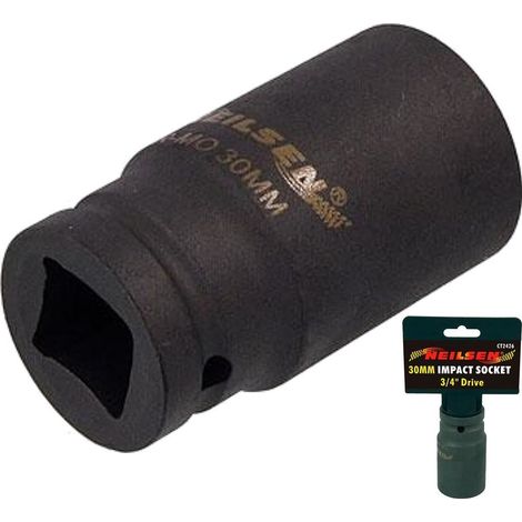 Neilsen 3/4" Drive Standard Deep Square Metric Single Impact Socket 30mm (1/2)