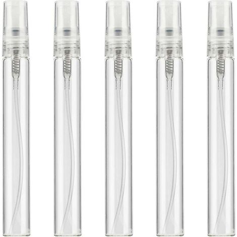 Clear Spray Bottle Refillable Atomizer Small Empty Fine Mist Liquid Containers For Essential Oils5 Pieces 10ml (1/5)