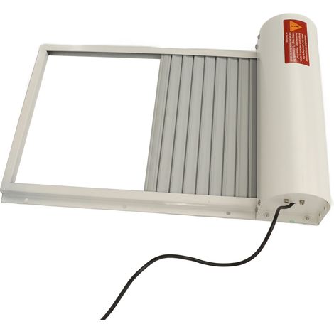 Porte de poulailler automatique avec mode minuterie et mode manuel, contrôleur robuste à écran LED 100V-240V pour poulailler, canards et oies, prise UE blanche (1/5)