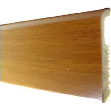 10 x BATTISCOPA 75X8 POLISTIRENE LISCIO 200 CM FAGGIO