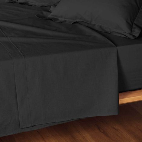Drap Plat "Lina" 240x300cm Noir (1/5)
