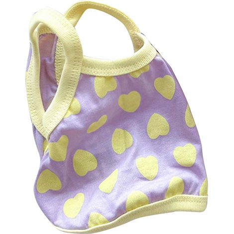 Chien Gilet Été Motif Cœur Polyester Respirant Pour Chiot Chat Petit Animal Vêtement Violet S (1/5)
