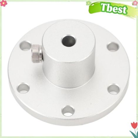 Accouplement d'arbre de guidage de moteur, accouplement d'arbre à bride argenté de 6 mm en aluminium de haute précision pour moteur (1/4)
