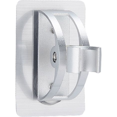 Support de douche incurvé en aluminium « Space » sans perçage, support de pommeau de douche sans clous, support de douche.