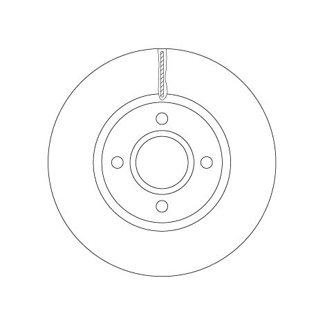 DISQUE DE FREIN AVANT DF6509 TRW