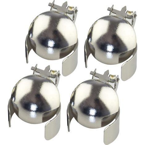 4pcs argent placage fer entièrement automatique éteindre bougie artefact divin anti or éteindre bougie couvercle automatique anneau de bougie éteindre la flamme de bougie en toute sécurité (1/5)