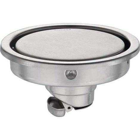 Siphon de sol rond en acier inoxydable 304 pour salle de bain, grille anti-odeurs, pour salle de douche.