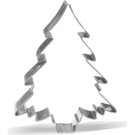 Emporte pièce Arbre de Noël 12 cm en acier inoxydable (1/4)
